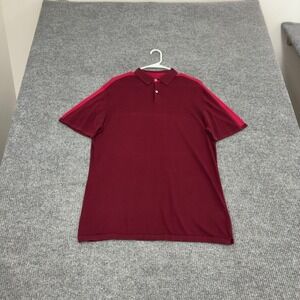 Boden Polo Shirt Mens L Burgundy Cotton Knit Short Sleeve Casual Preppy Classic